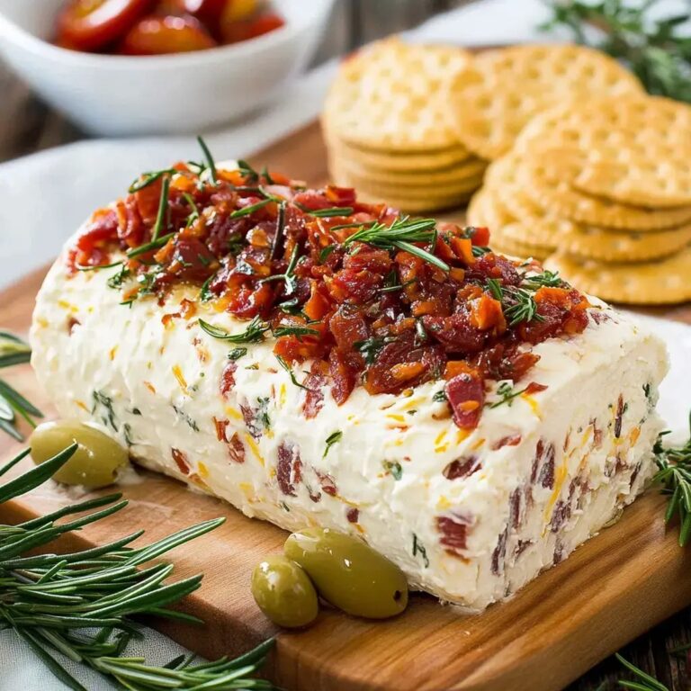 Italian Antipasto Cream Cheese Log Recipe
