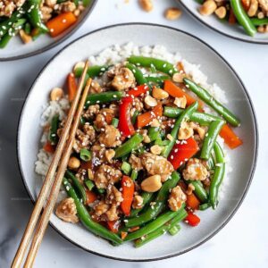 30-Minute Sesame Chicken Green Bean Stir Fry Recipe