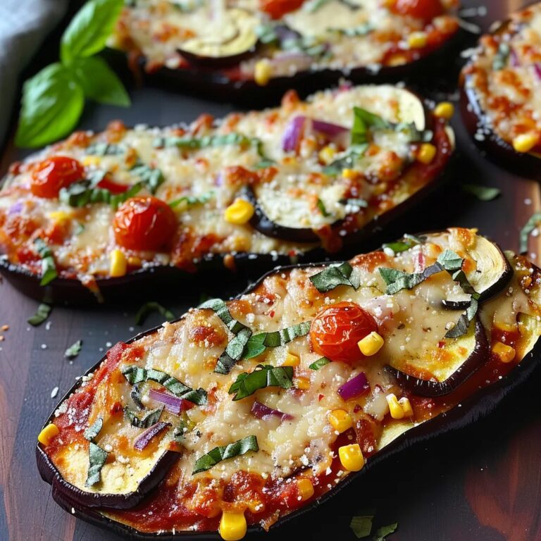 Air Fryer Eggplant Pizza Recipe