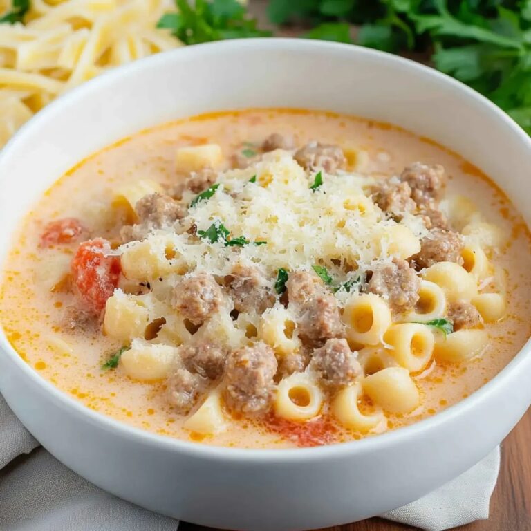 Parmesan Sausage Soup Recipe