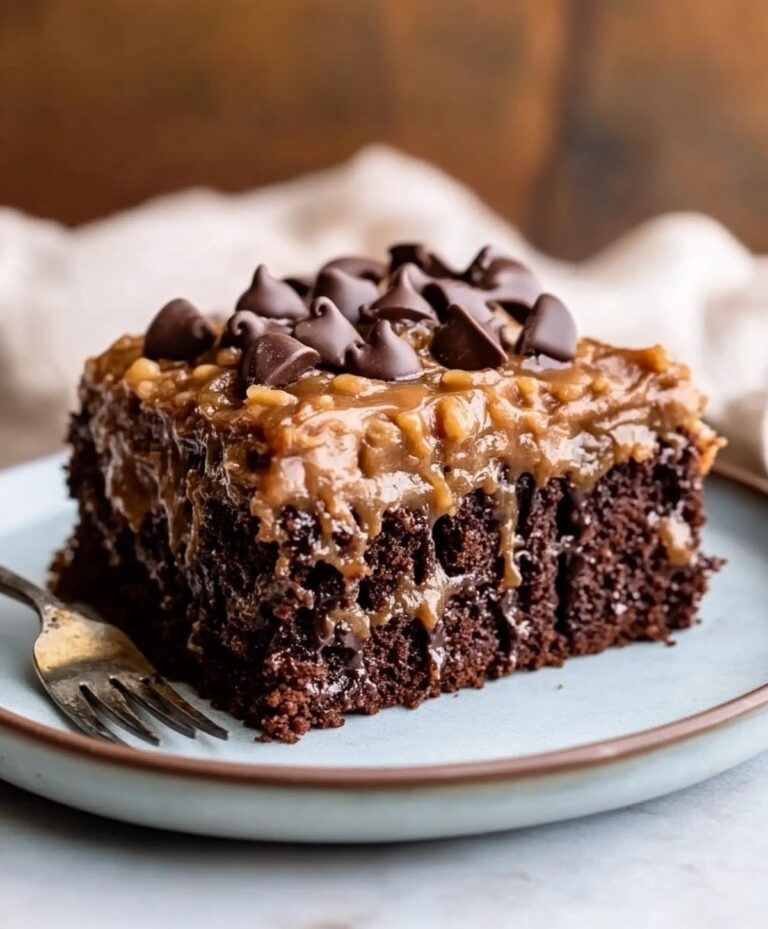 German Chocolate Poke Cake Recipe