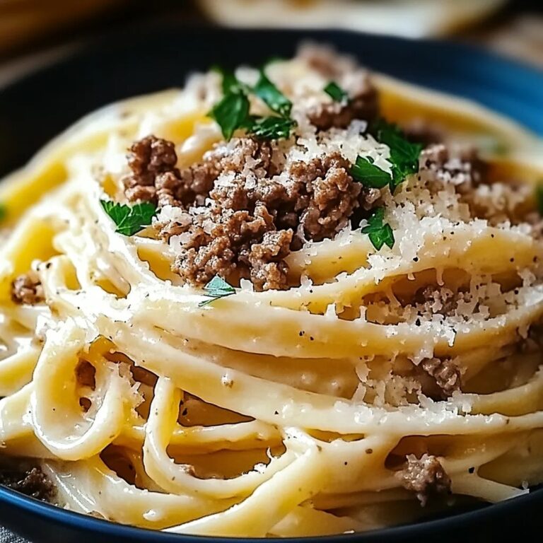 Cheesy Garlic Butter Linguine Beef Recipe