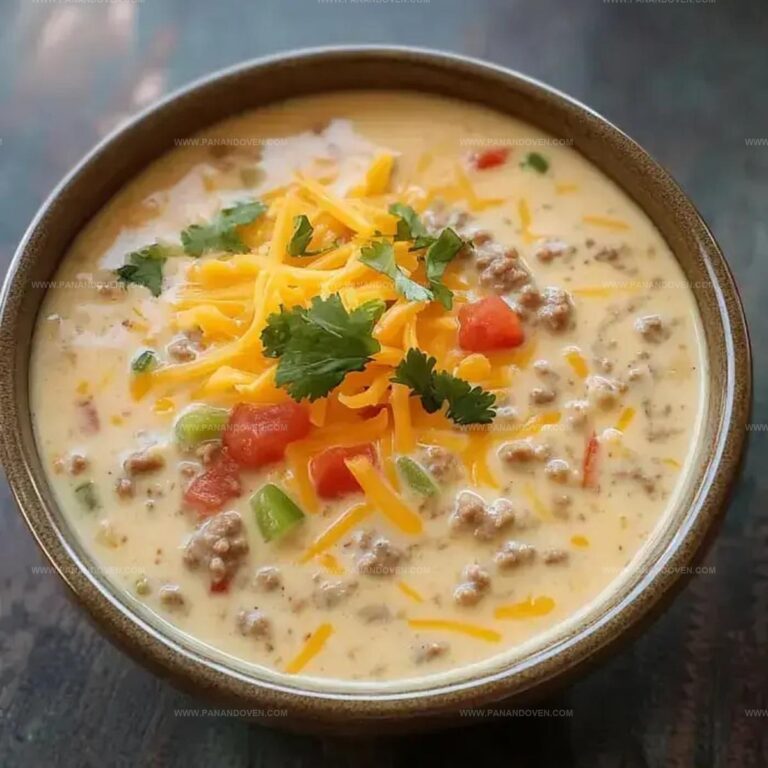 Cheesy Beef Soup Recipe