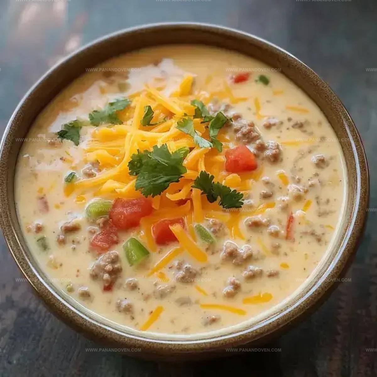 Cheesy Beef Soup Recipe