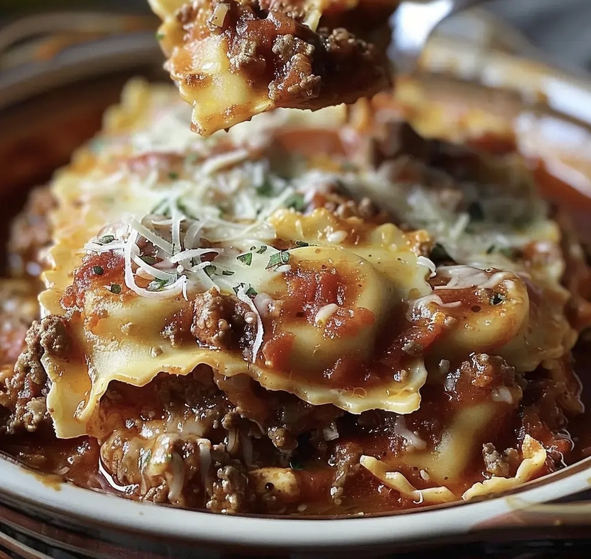 Crockpot Ravioli Lasagna Recipe