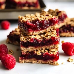 Easy Jam Oat Bars Recipe