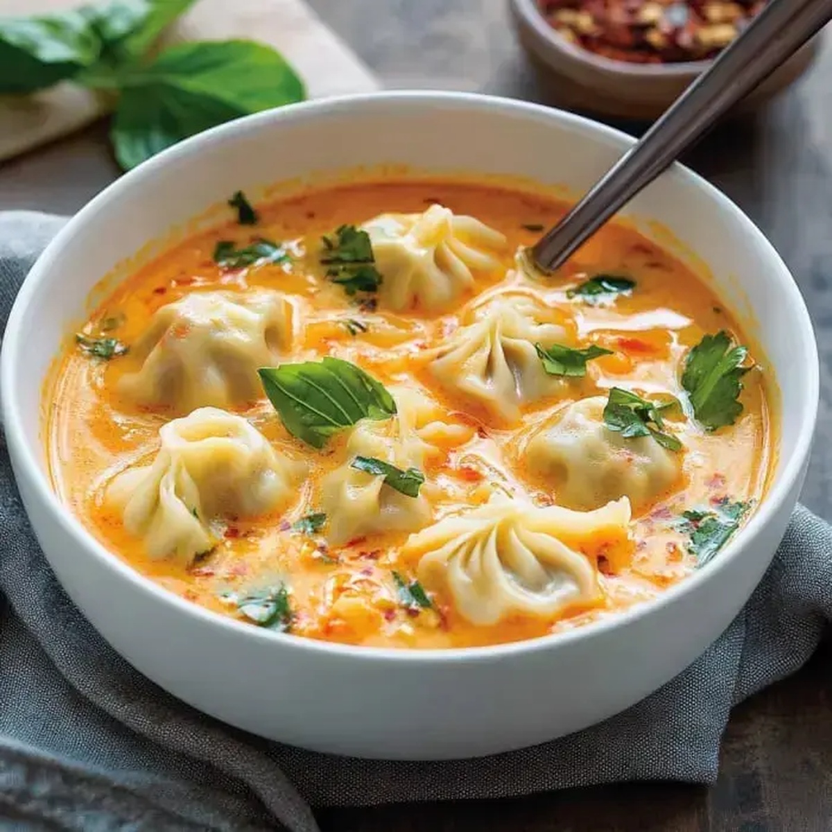 Thai Curry Dumpling Soup Recipe