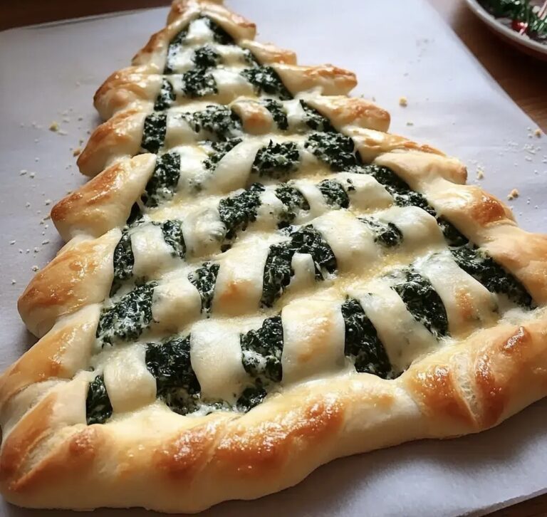 Christmas Tree Spinach Dip Breadsticks Recipe