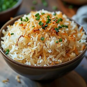 Golden Onion Butter Jasmine Rice Recipe