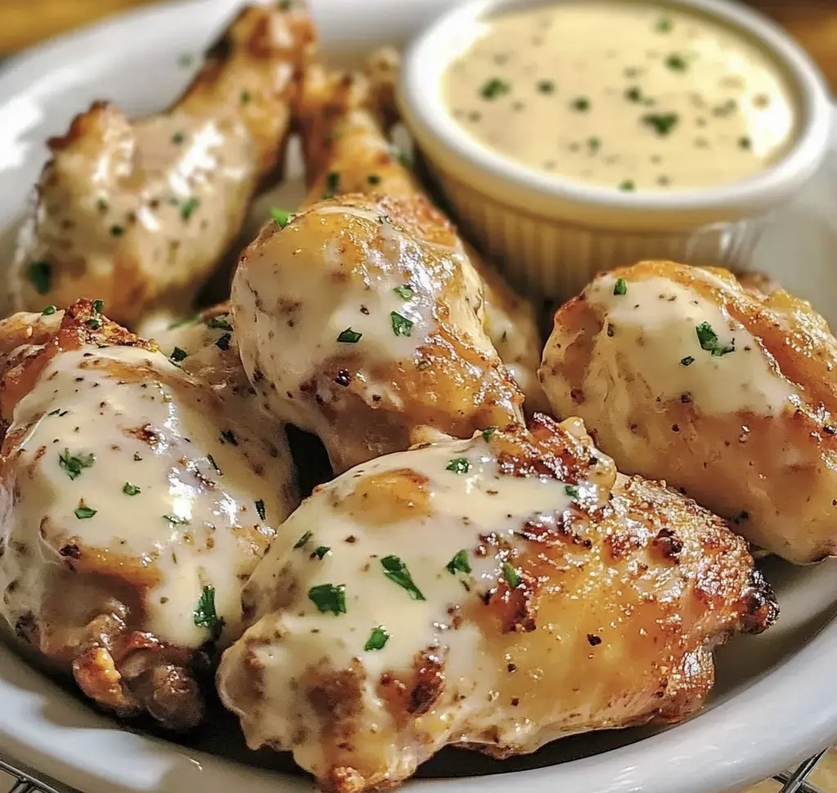 Alfredo Chicken Wings Recipe