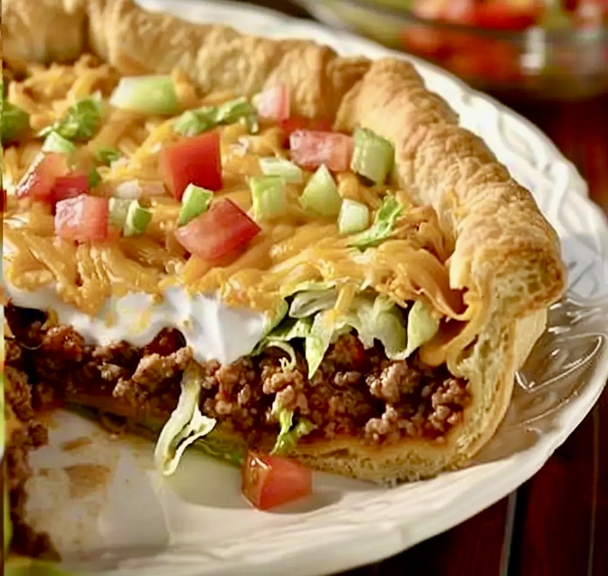 Pillsbury Crescent Roll Taco Bake Recipe