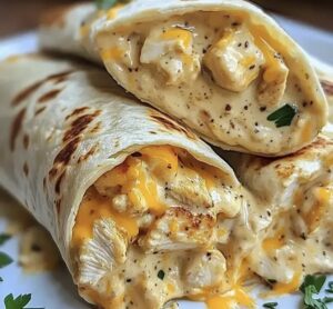 Quick Cheesy Chicken Wrap Recipe