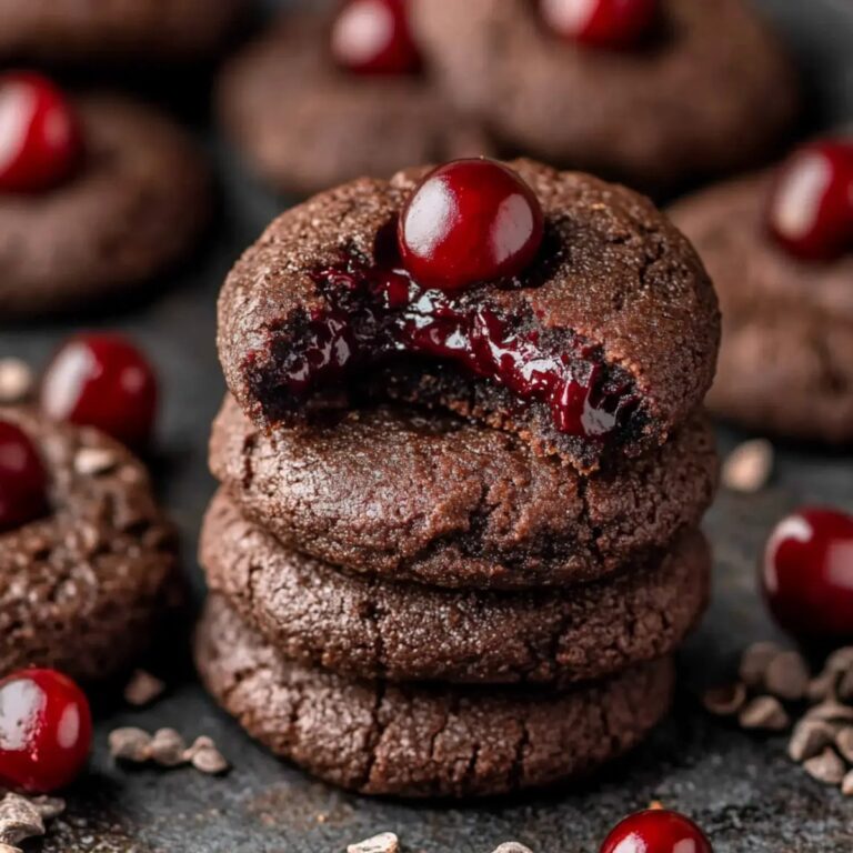 Chocolate Cherry Cookies Recipe
