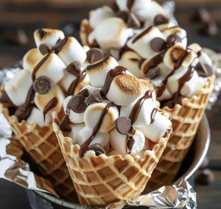 SMores Campfire Cones Recipe