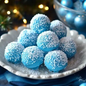Blue Christmas Truffles Recipe