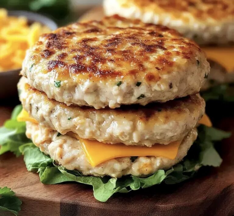 Cheddar Ranch Chicken Burgers Recipe