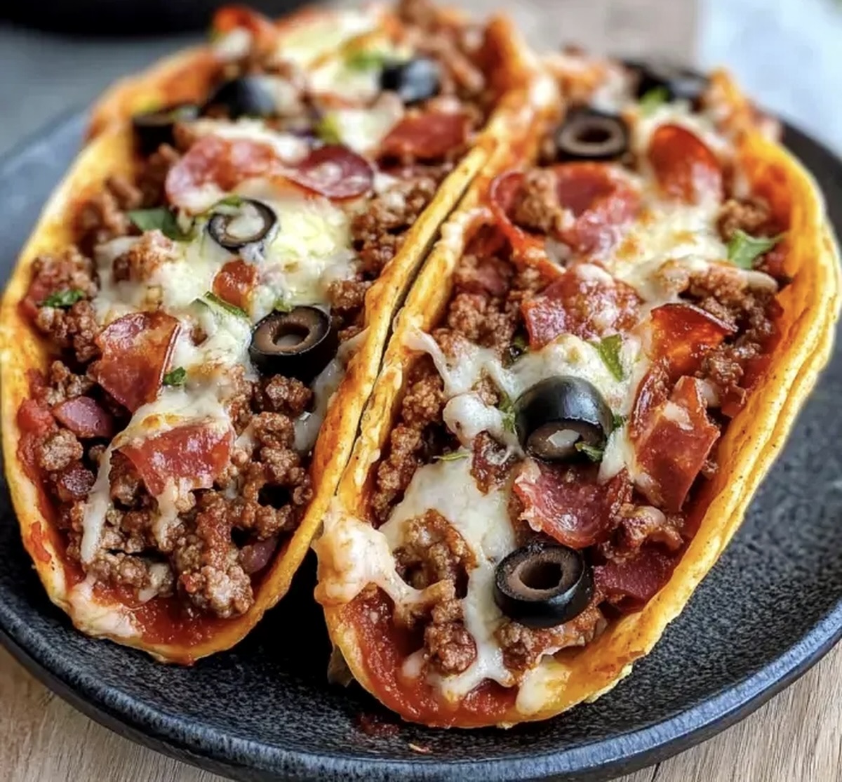 Meat Lovers Pizza Tacos Recipe