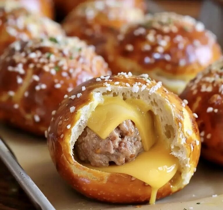 Cheeseburger Pretzel Bombs Recipe