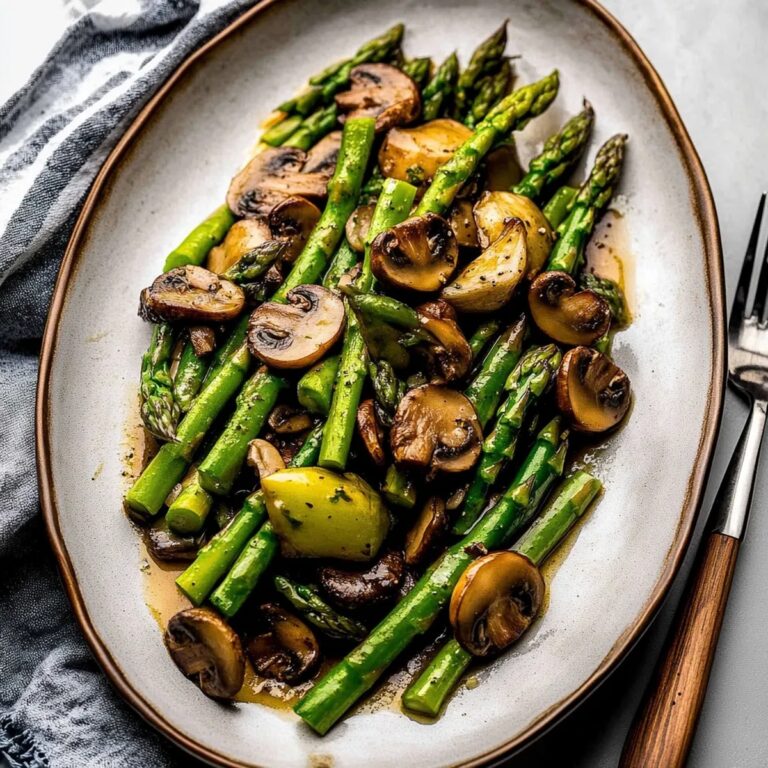 Sauteed Asparagus and Mushrooms Recipe