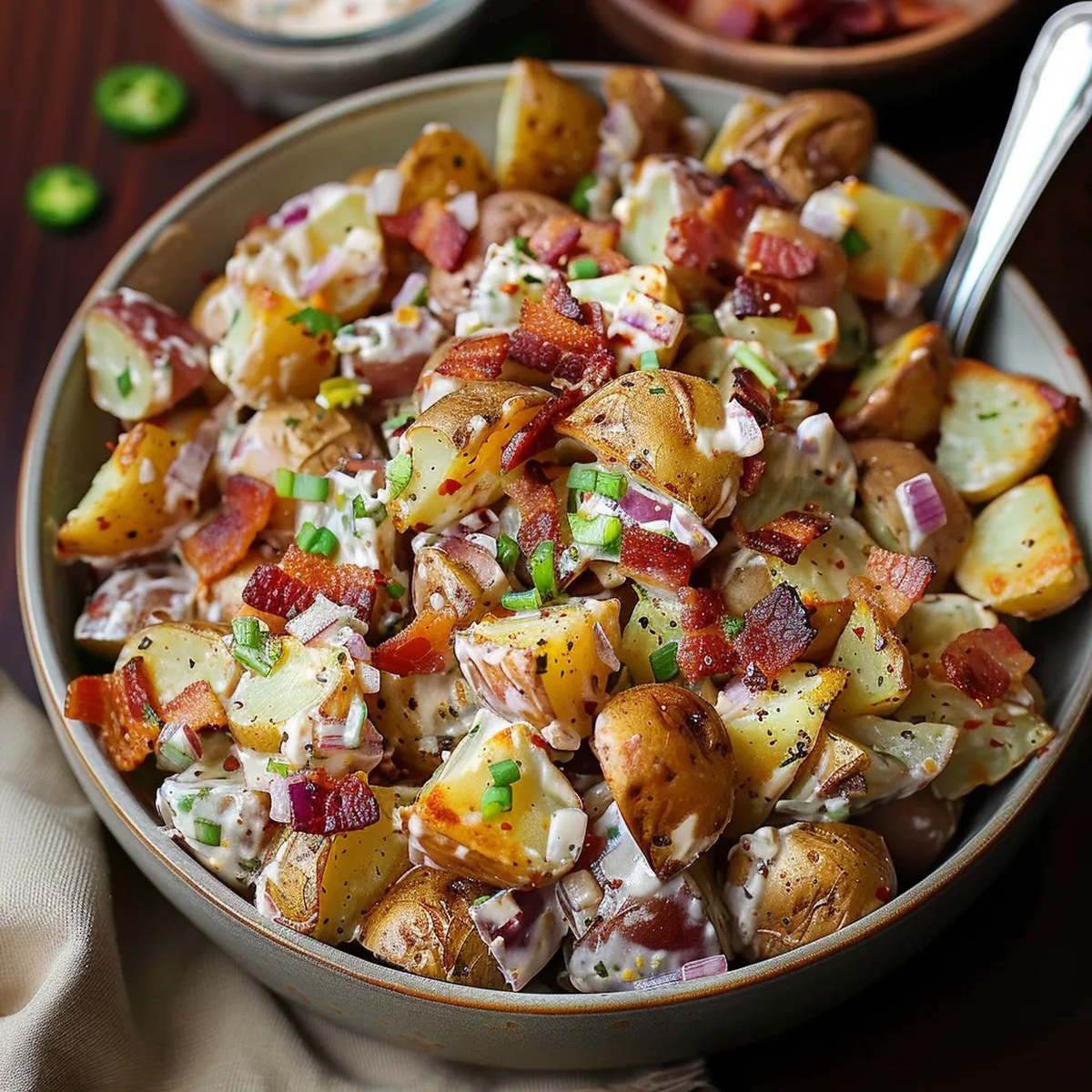 Jalapeno Popper Potato Salad Recipe
