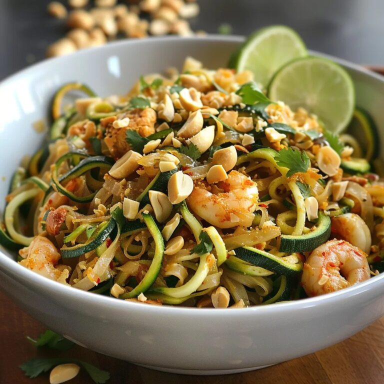 Low-Carb Zucchini Pad Thai Recipe