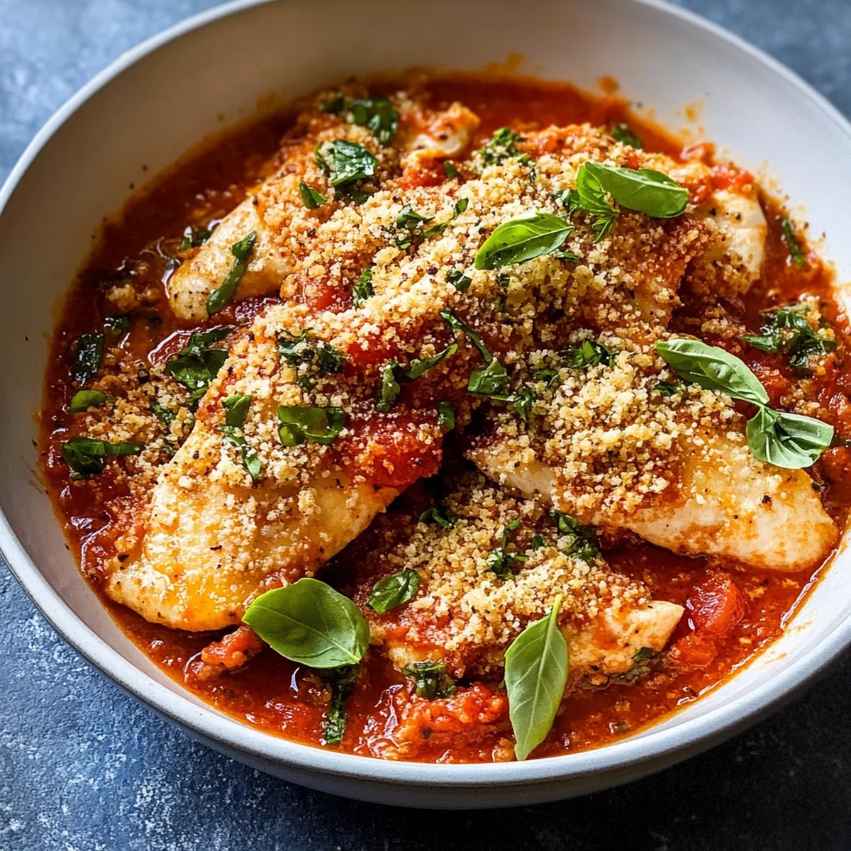 Herb Chicken Tomato Topping Recipe