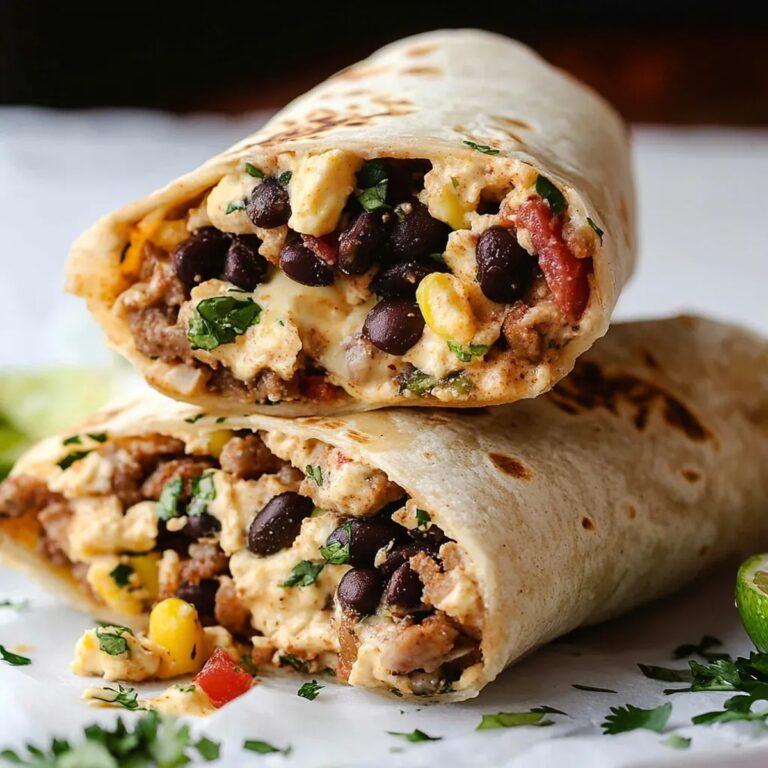 High Protein Breakfast Burritos Recipe