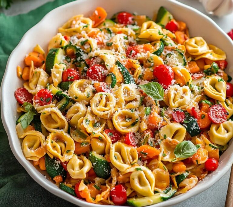 Cheese Tortellini Summer Veggies Recipe