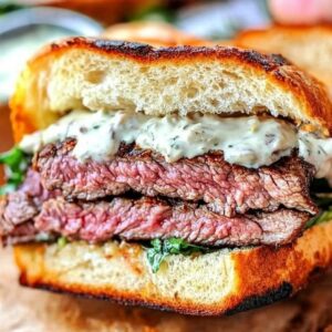 Steak Sandwich with Horseradish Sauce Recipe