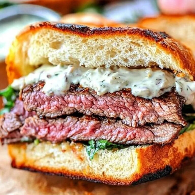 Steak Sandwich with Horseradish Sauce Recipe