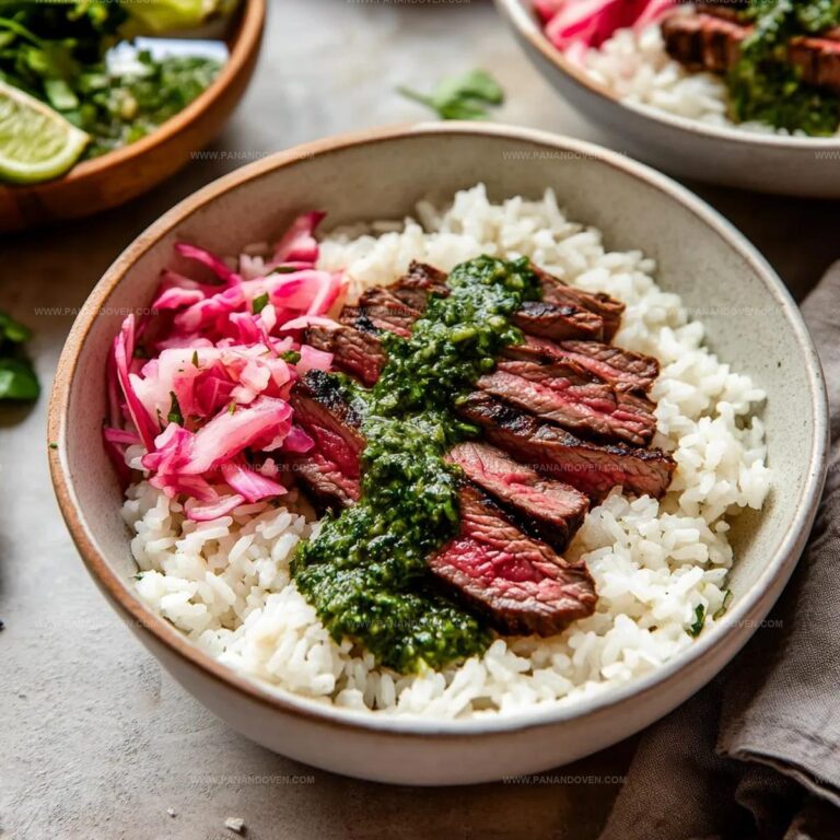 Skirt Steak Rice Bowls with Chimichurri Recipe