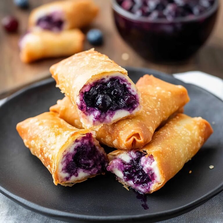 Blueberry Cheesecake Egg Rolls Recipe