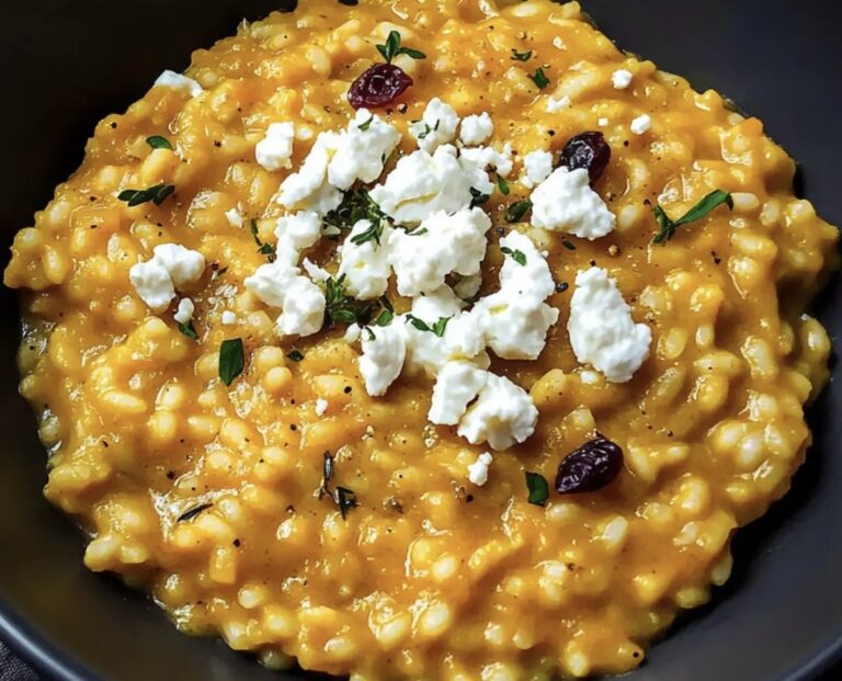 Pumpkin Risotto with Goat Cheese Recipe