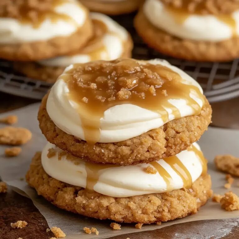 Copycat Crumbl Salted Caramel Cheesecake Cookies Recipe