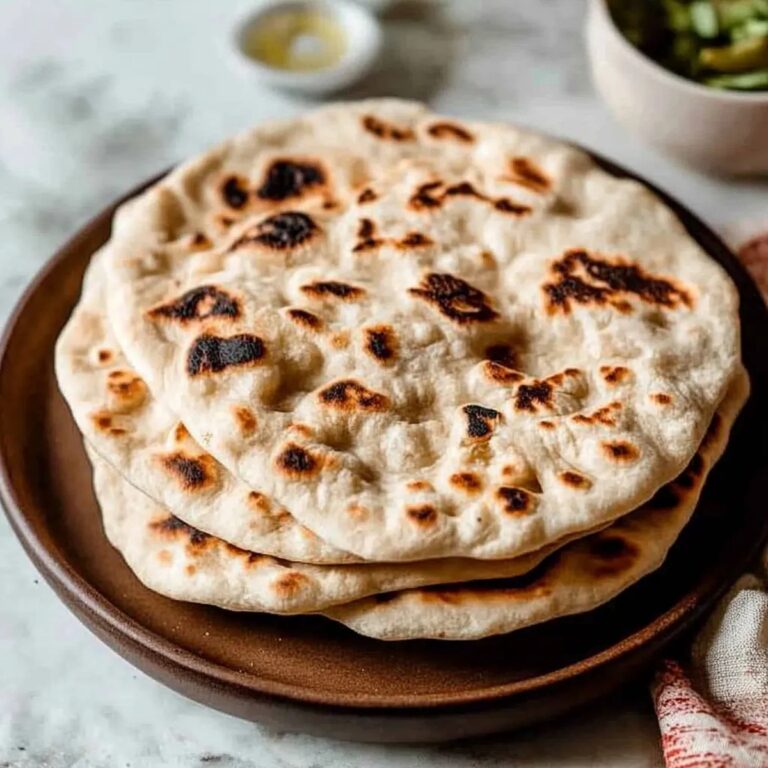 Sourdough Naan Flatbread Recipe