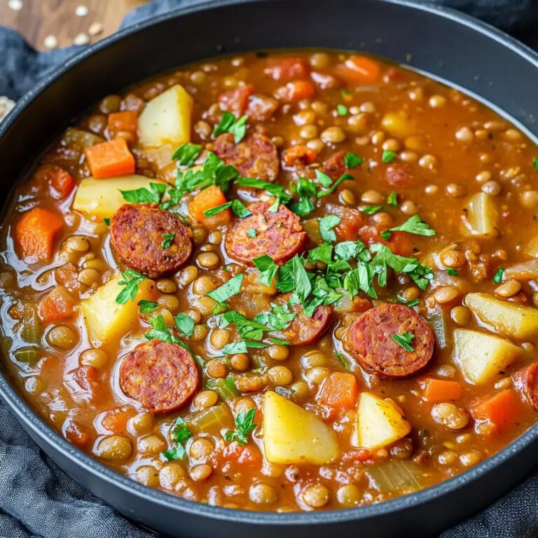 Lentil Chorizo Soup Recipe