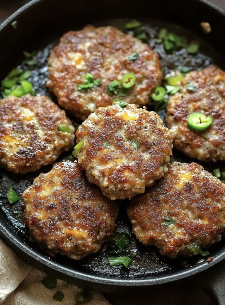 Jalapeno Cheese Sausage Patties Recipe