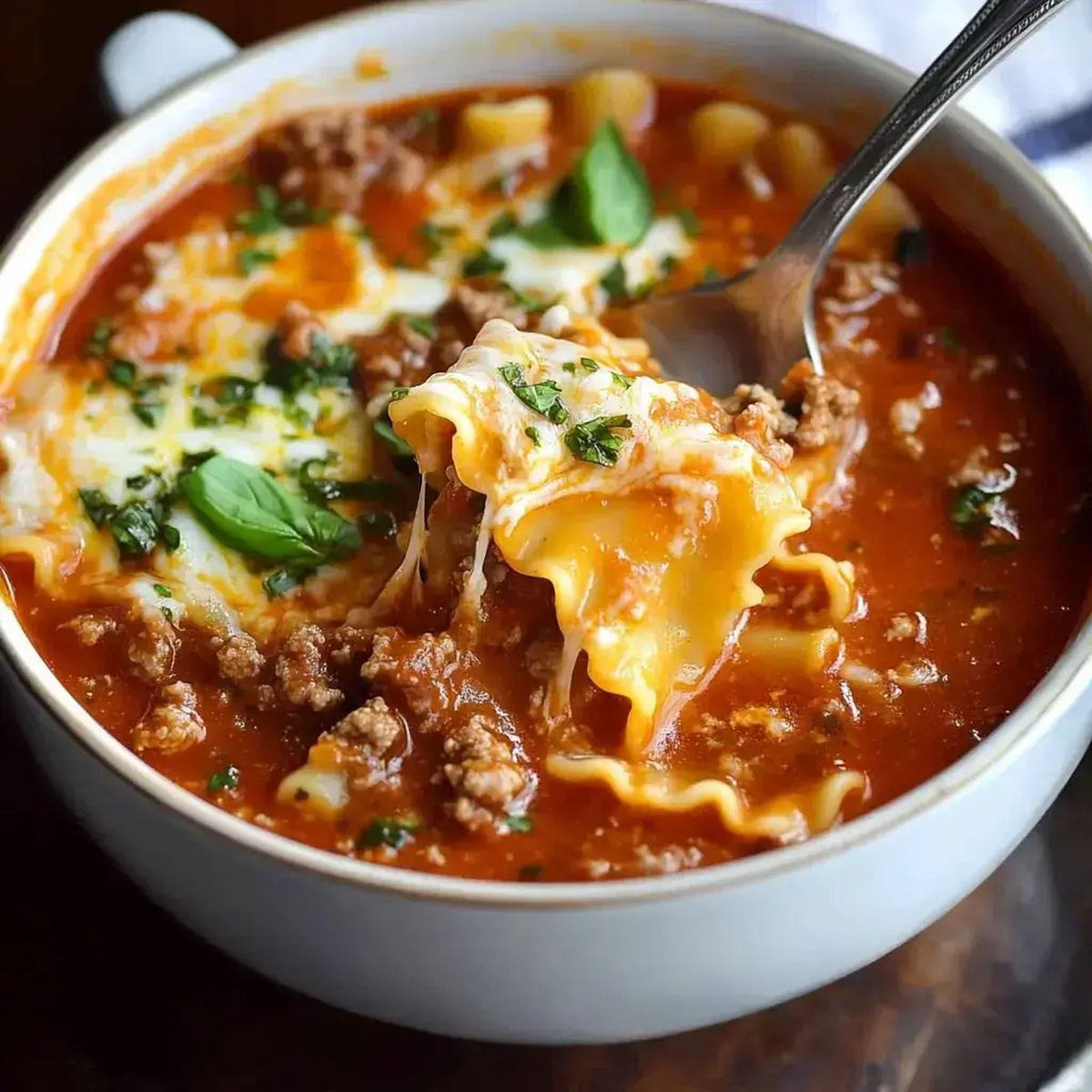 Easy Paula Deen Lasagna Soup Recipe