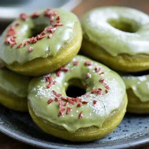 Easy Baked Green Donuts Recipe