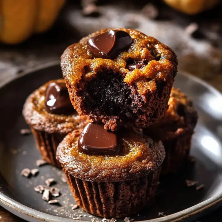 Molten Chocolate Pumpkin Muffins Recipe