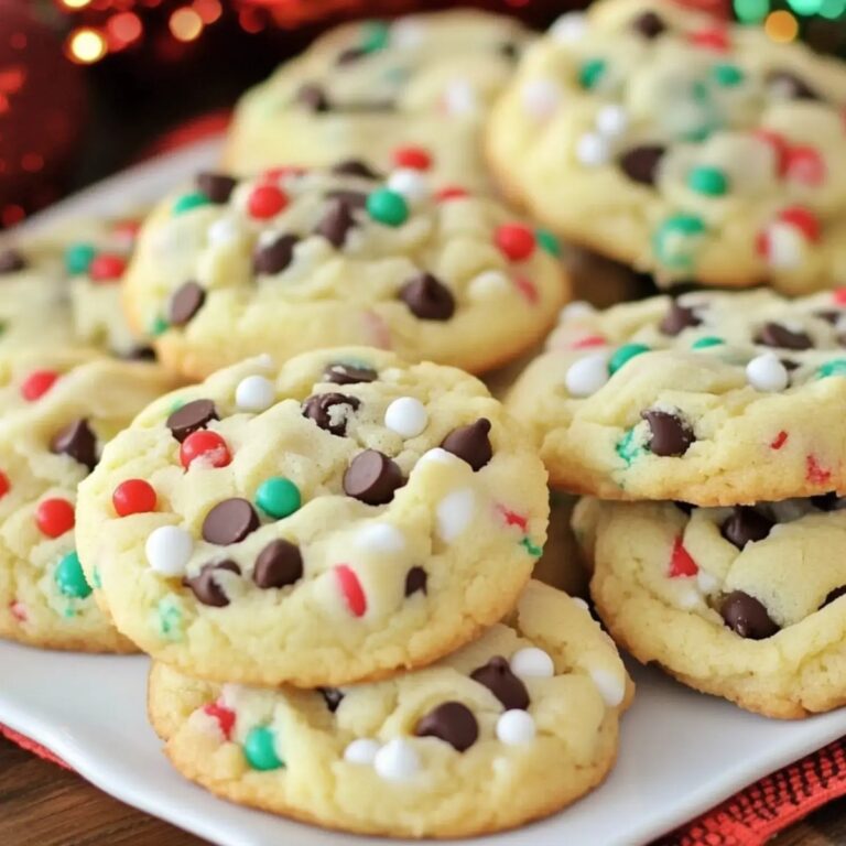 Cake Mix Chocolate Chip Santa Cookies Recipe