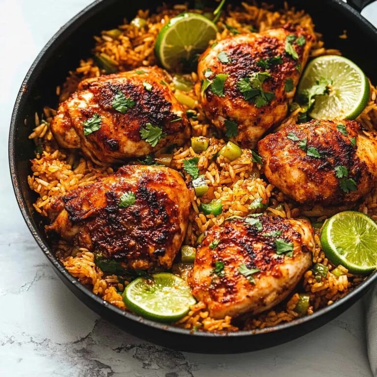 One Pan Chili Lime Chicken & Rice Recipe