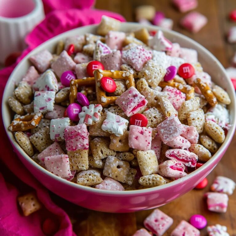 Pink Valentines Puppy Chow Mix Recipe