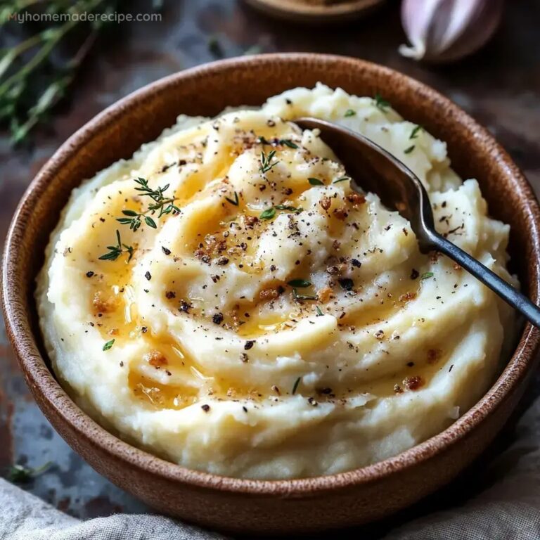 Creamy and Cheesy Garlic Herb Mashed Potatoes Recipe