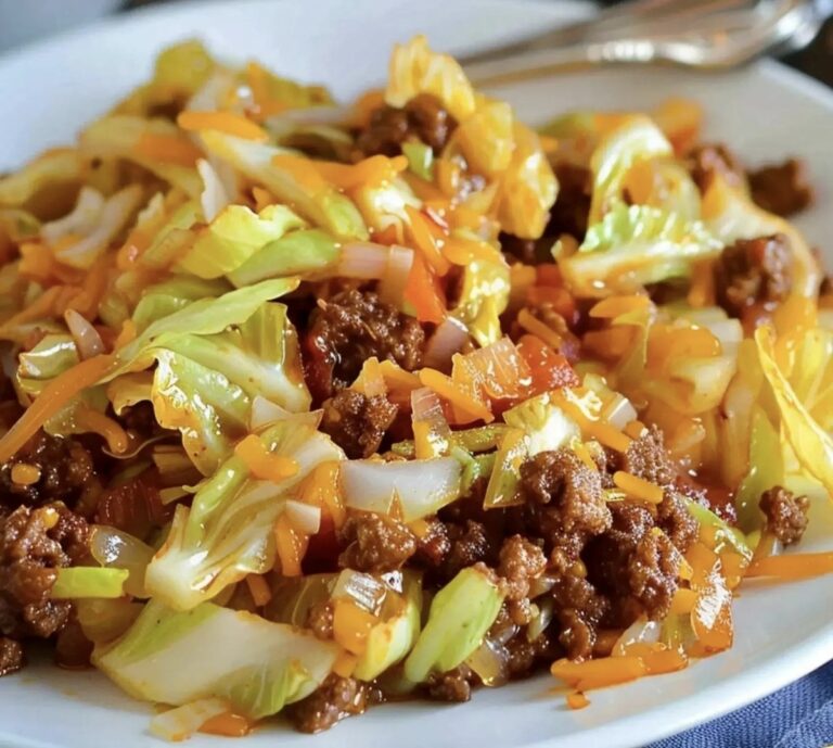 Ground Beef Taco Cabbage Skillet Recipe