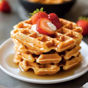Crispy High Protein Waffles Recipe