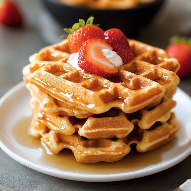 Crispy High Protein Waffles Recipe
