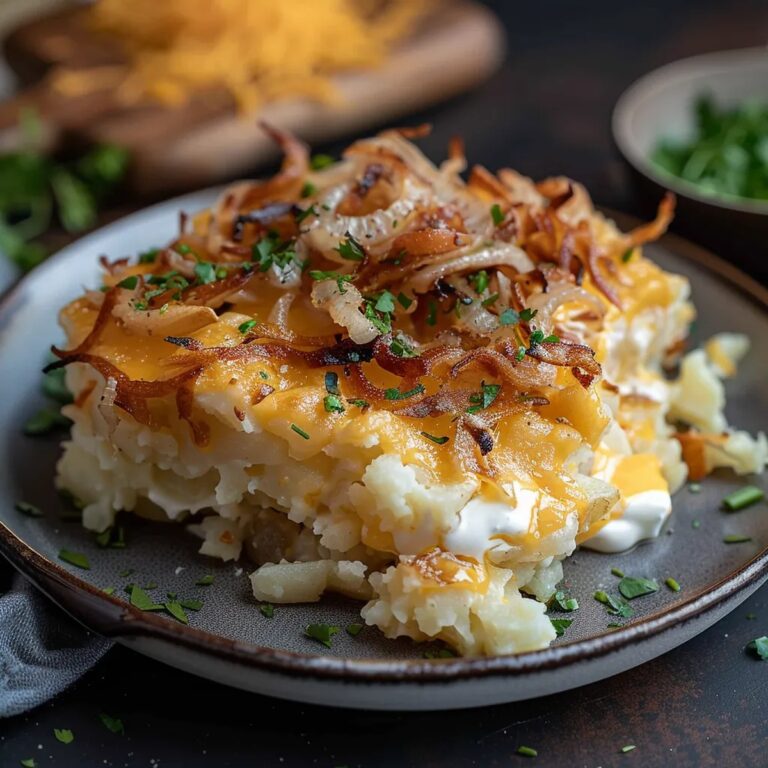 French Onion Funeral Potatoes Recipe