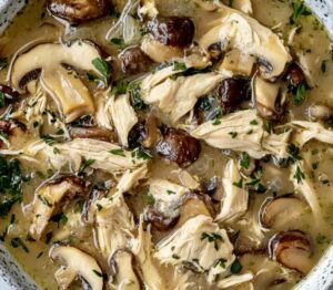 Rotisserie Chicken Mushroom Soup Comforting and Creamy Recipe