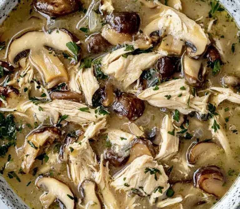 Rotisserie Chicken Mushroom Soup Comforting and Creamy Recipe